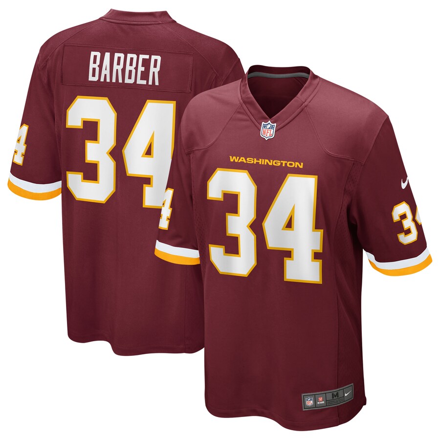 Washington Football Team Peyton Barber NFL jersey front view
