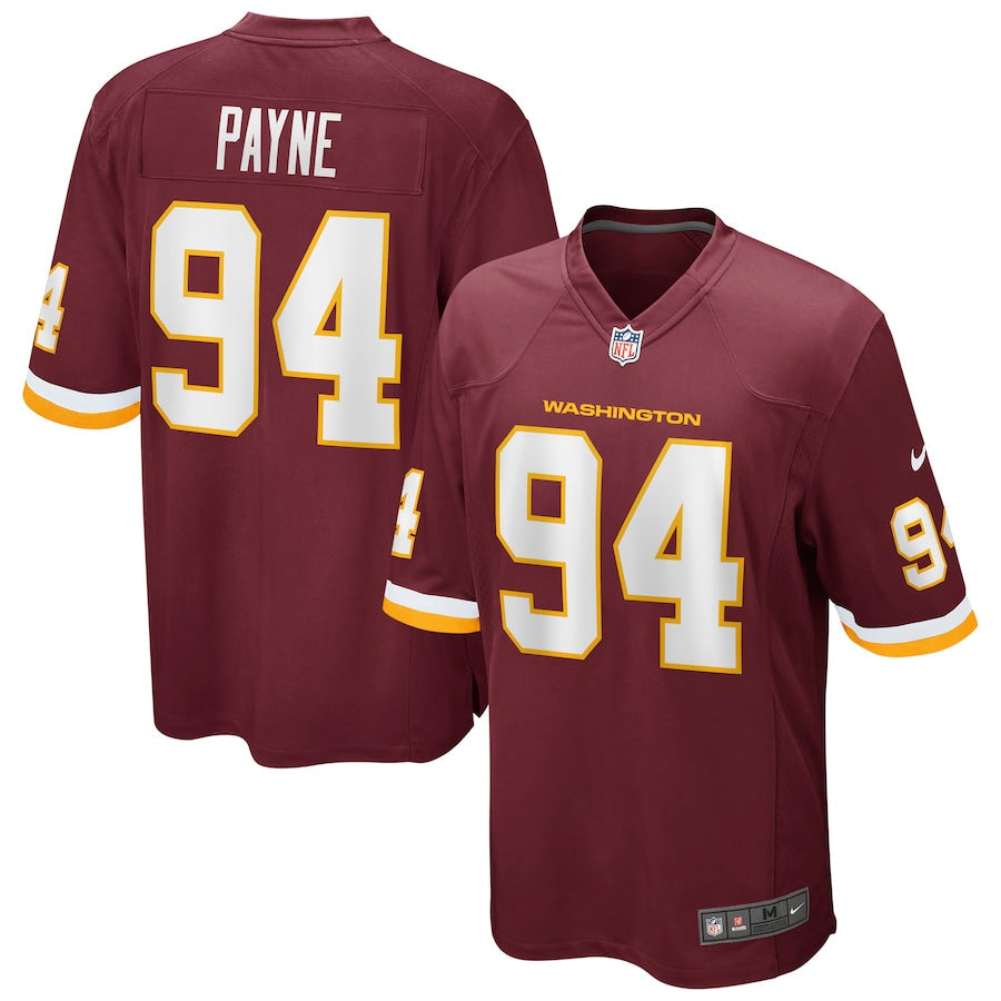 Washington Football Team Daron Payne NFL jersey front view