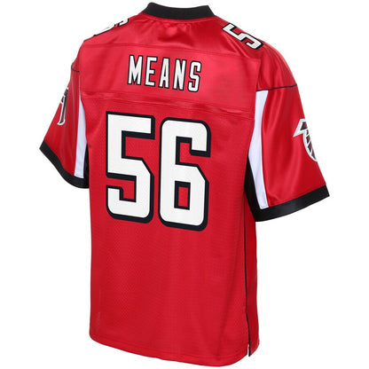 Atlanta Falcons Steven Means Big Tall NFL jersey front view