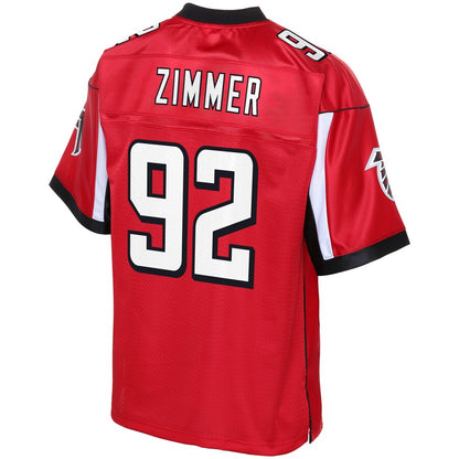 Atlanta Falcons Justin Zimmer Big Tall NFL jersey front view