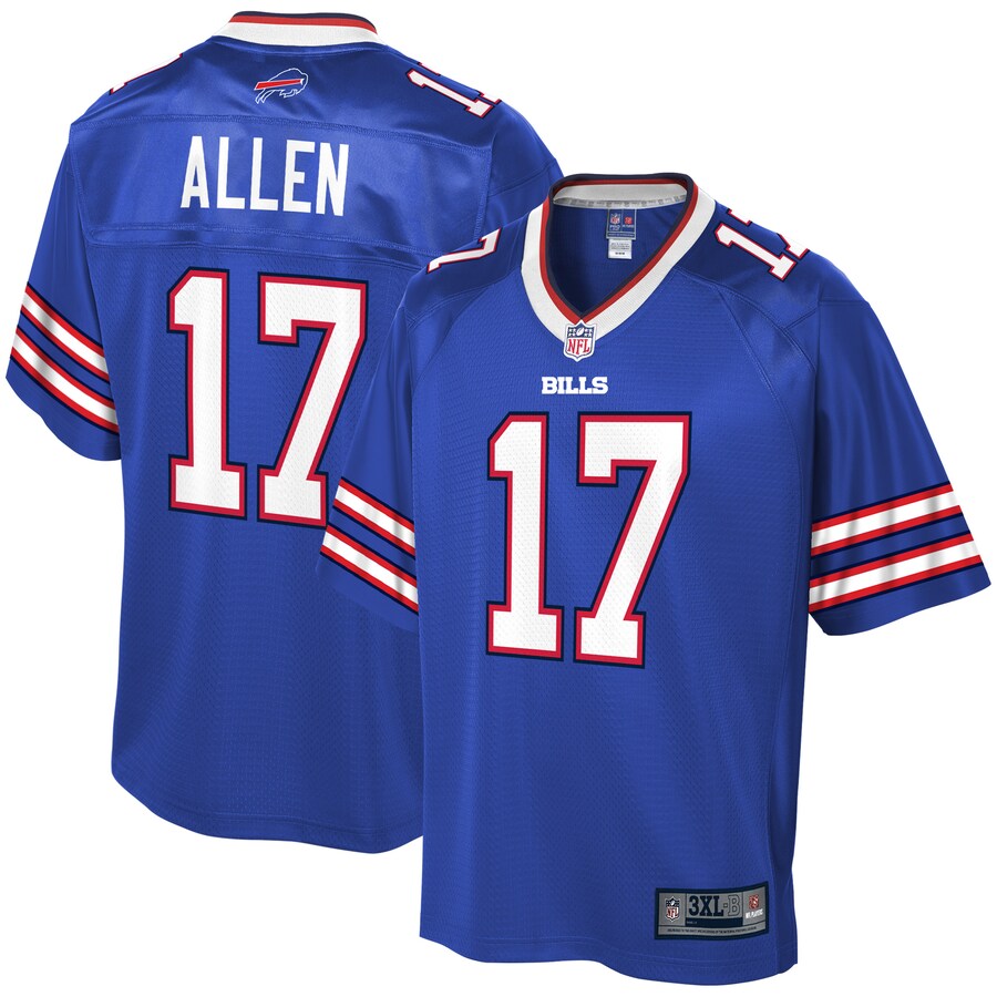 Buffalo Bills Josh Allen Big Tall NFL jersey front view
