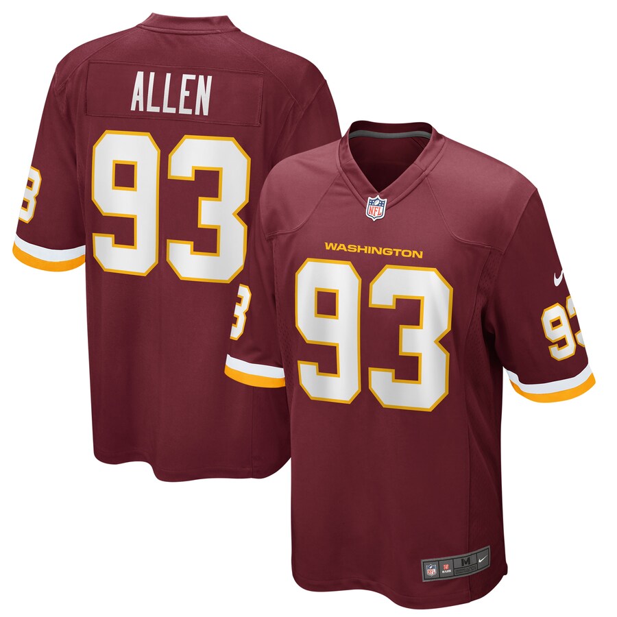Washington Football Team Jonathan Allen NFL jersey front view