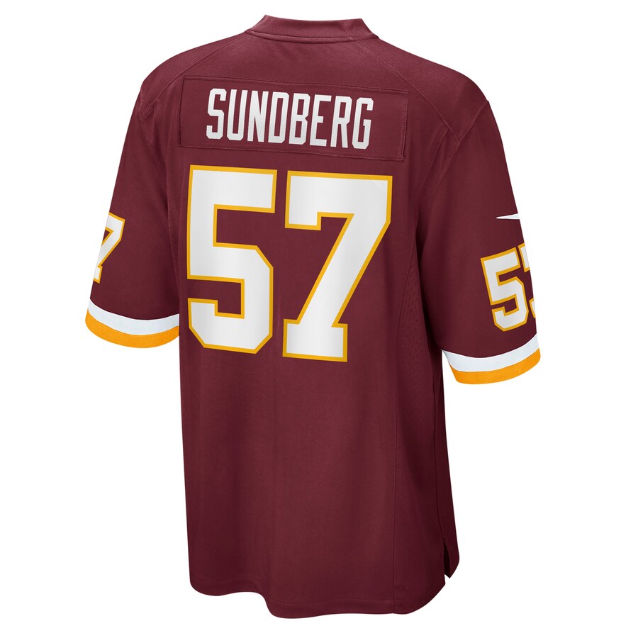 Washington Football Team Nick Sundberg NFL jersey front view