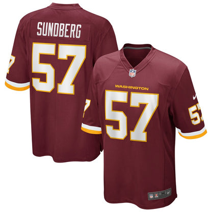Washington Football Team Nick Sundberg NFL jersey front view