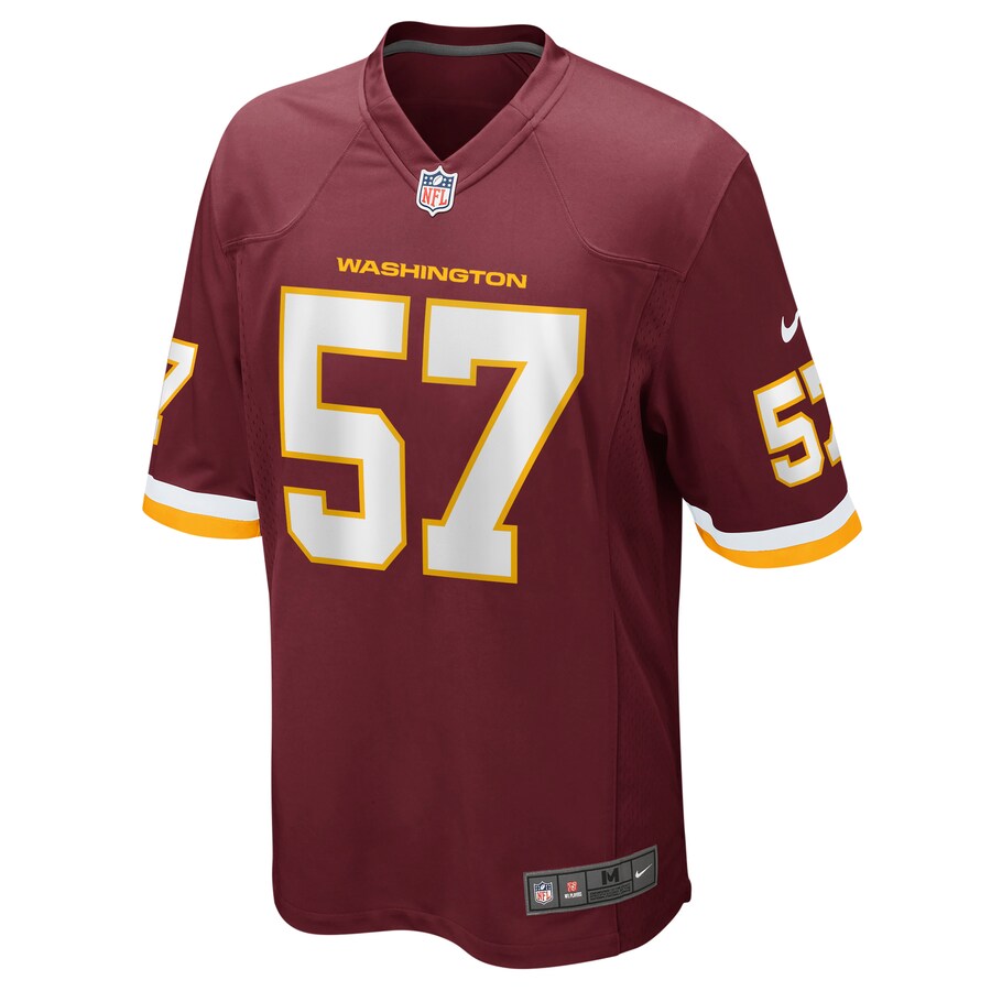 Washington Football Team Nick Sundberg NFL jersey front view