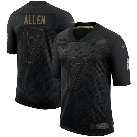 Buffalo Bills Josh Allen Salute To Service NFL jersey front view
