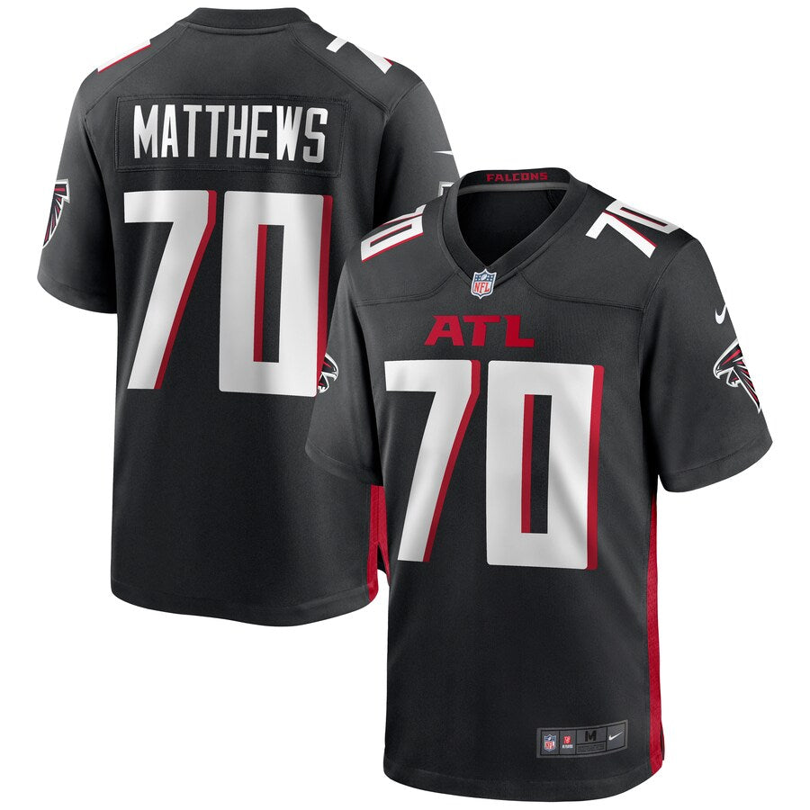 Atlanta Falcons Jake Matthews NFL jersey front view
