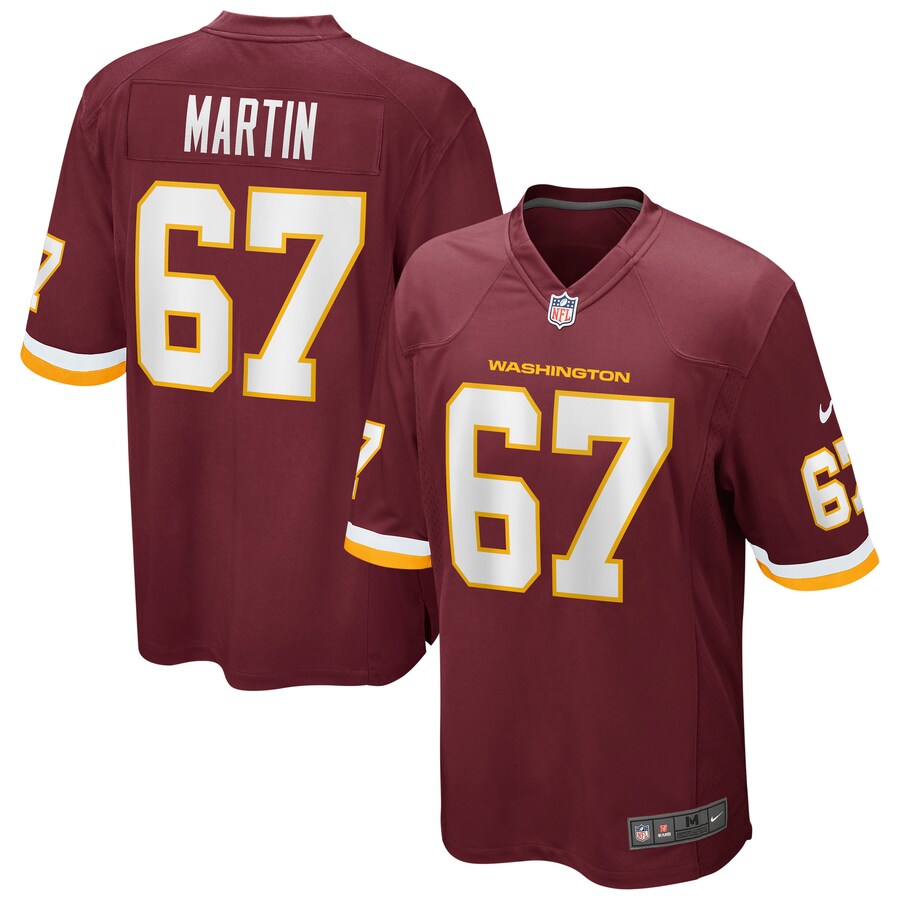 Washington Football Team Wes Martin NFL jersey front view
