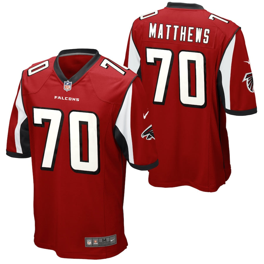 Atlanta Falcons S Jake Matthews NFL jersey front view