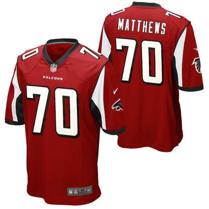 Atlanta Falcons S Jake Matthews NFL jersey front view