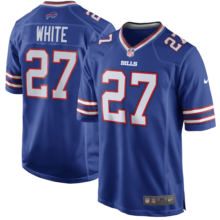 Buffalo Bills Tredavious NFL jersey front view