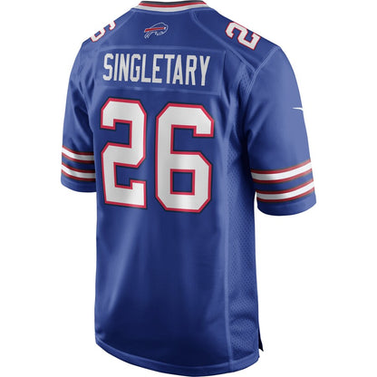 Buffalo Bills Devin Singletary NFL jersey front view