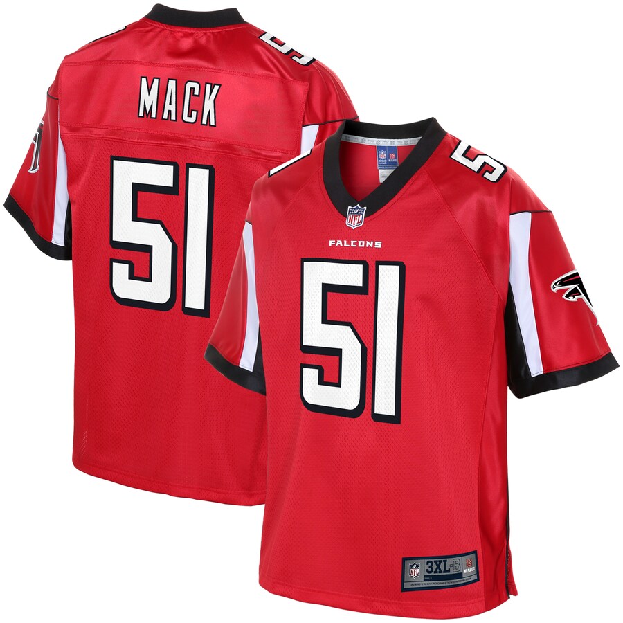 Atlanta Falcons Alex Mack Big Tall NFL jersey front view