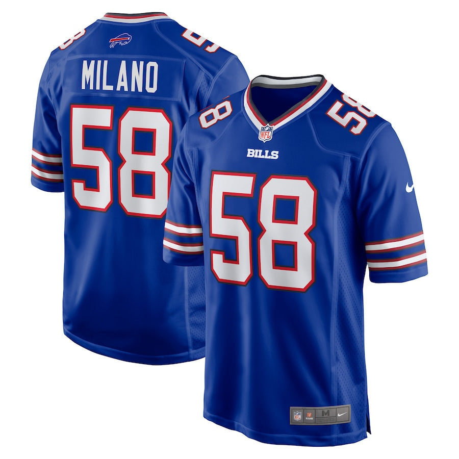 Buffalo Bills Matt Milano NFL jersey front view