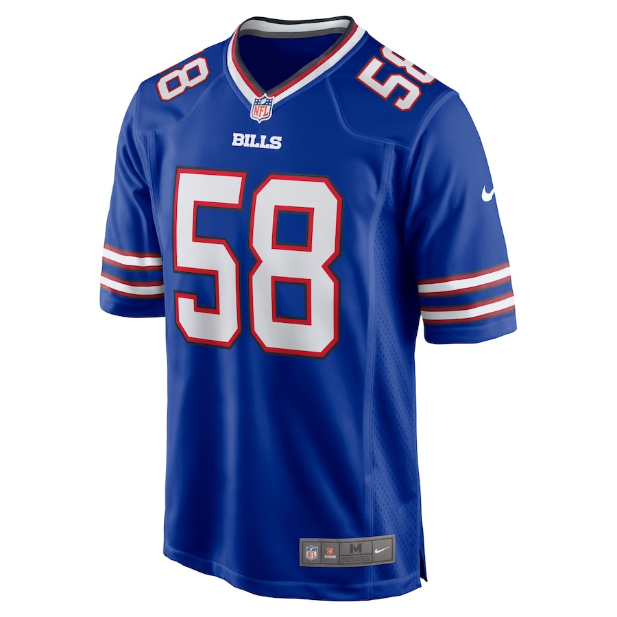 Buffalo Bills Matt Milano NFL jersey front view
