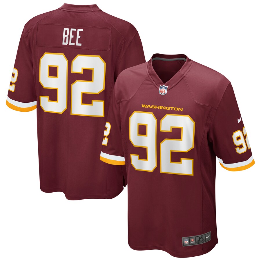 Washington Football Team Ryan Bee NFL jersey front view