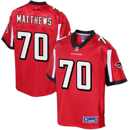Atlanta Falcons Jake Matthews Big Tall NFL jersey front view