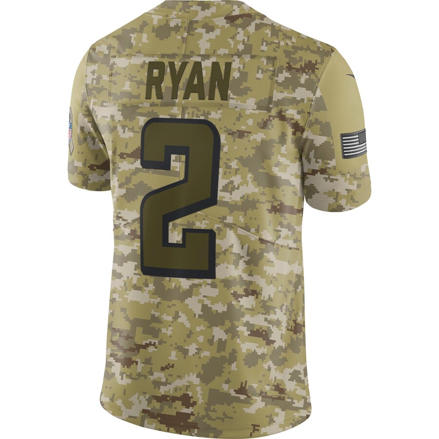 Atlanta Falcons Matt Ryan Camo Salute To NFL jersey front view
