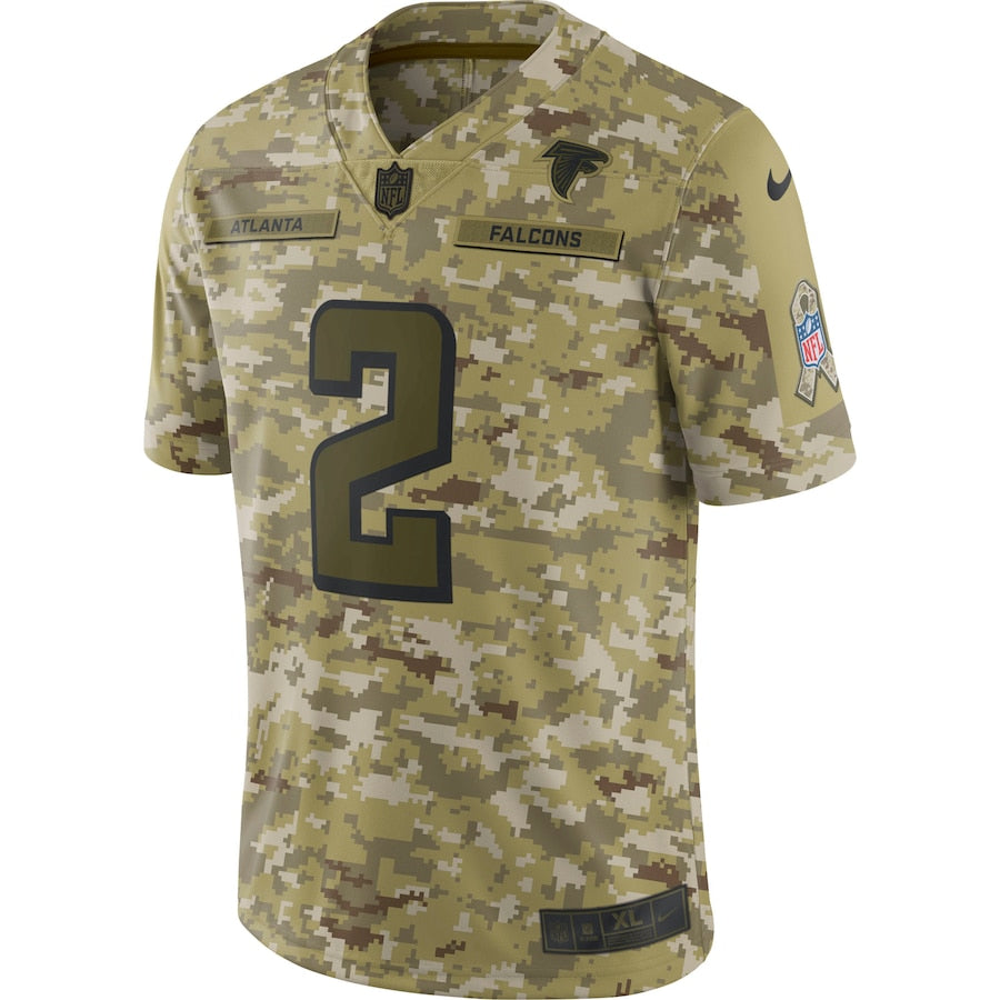 Atlanta Falcons Matt Ryan Camo Salute To NFL jersey front view