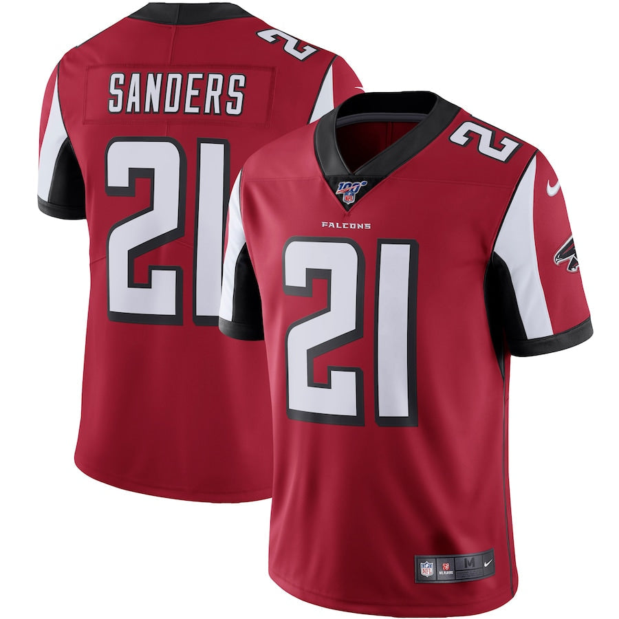 Atlanta Falcons Deion Sanders 100 NFL jersey front view
