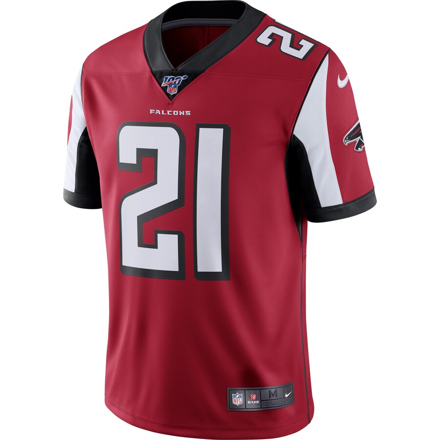 Atlanta Falcons Deion Sanders 100 NFL jersey front view