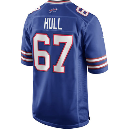 Buffalo Bills Kent Hull NFL jersey front view