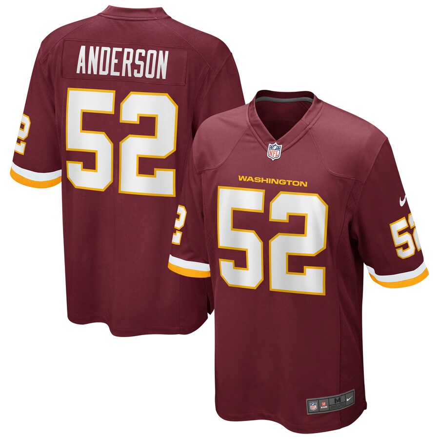 Washington Football Team Ryan Anderson NFL jersey front view