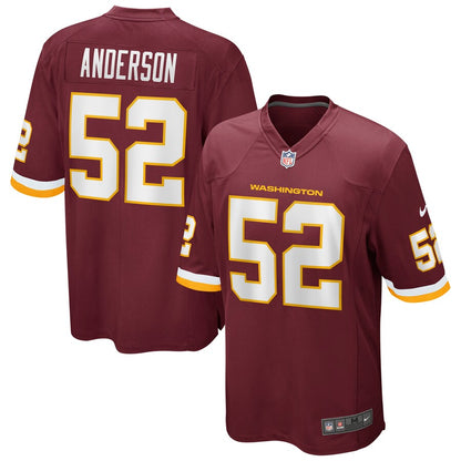 Washington Football Team Ryan Anderson NFL jersey front view