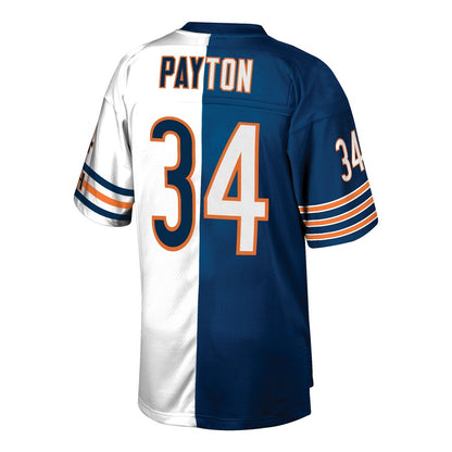 Chicago Bears Walter Payton Navywhite Split NFL jersey front view