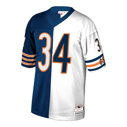 Chicago Bears Walter Payton Navywhite Split NFL jersey front view