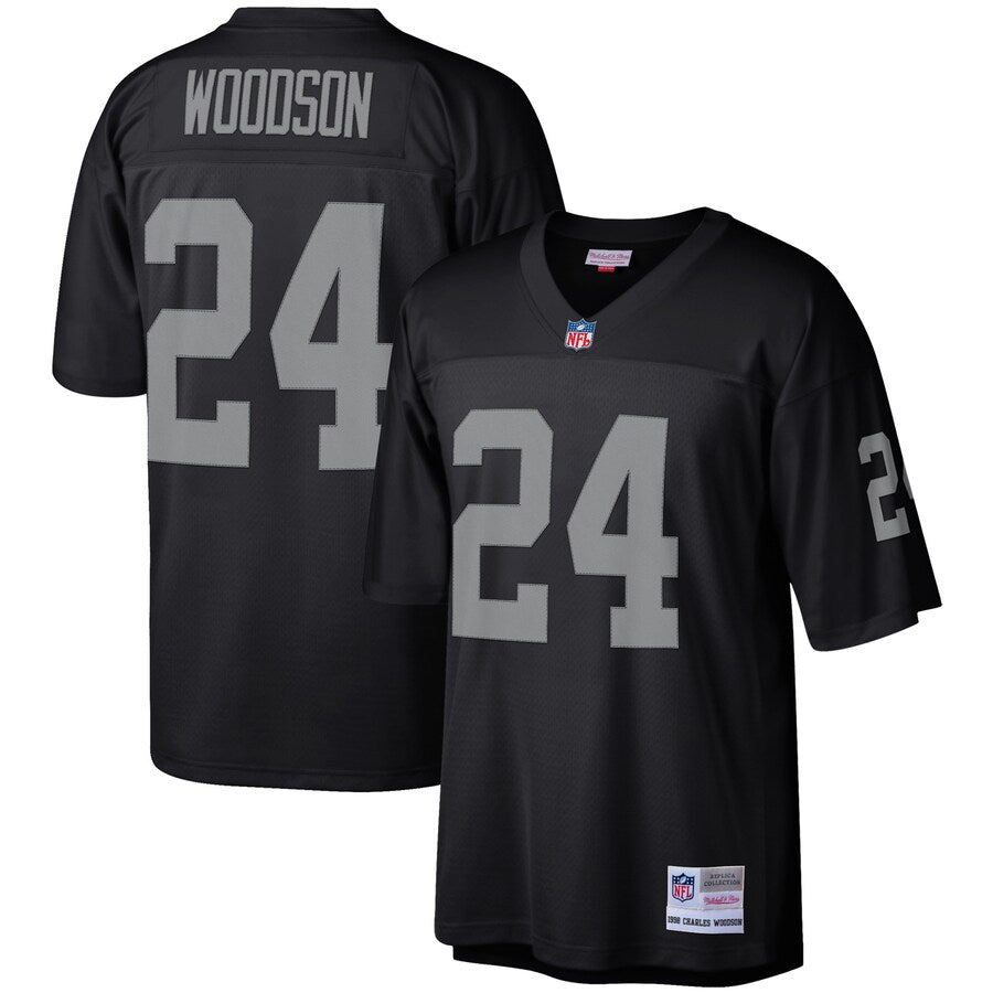 Las Vegas Raiders Charles Woodson Legacy NFL jersey front view
