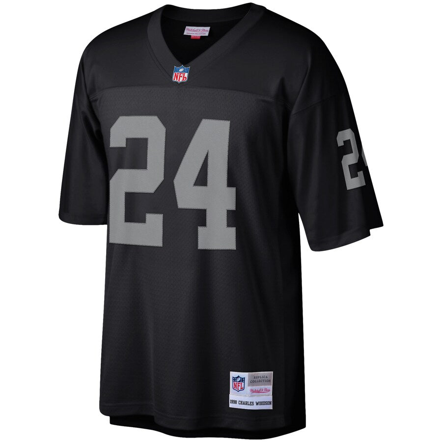 Las Vegas Raiders Charles Woodson Legacy NFL jersey front view