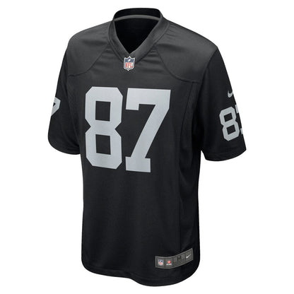 Las Vegas Raiders Foster Moreau NFL jersey front view
