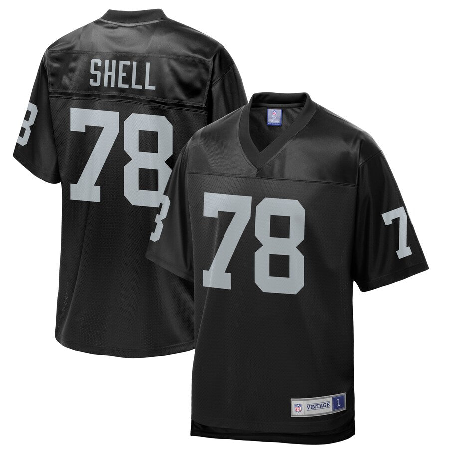 Las Vegas Raiders Art Shell NFL jersey front view