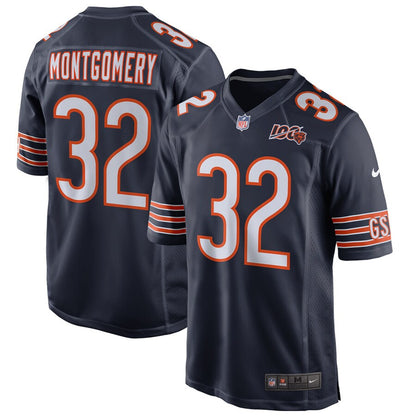 Chicago Bears David Montgomery 100th Season NFL jersey front view