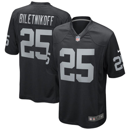 Las Vegas Raiders Fred Biletnikoff NFL jersey front view