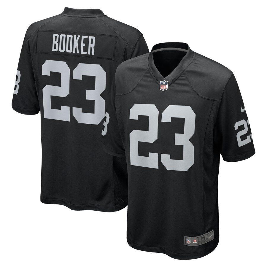 Las Vegas Raiders Devontae Booker NFL jersey front view