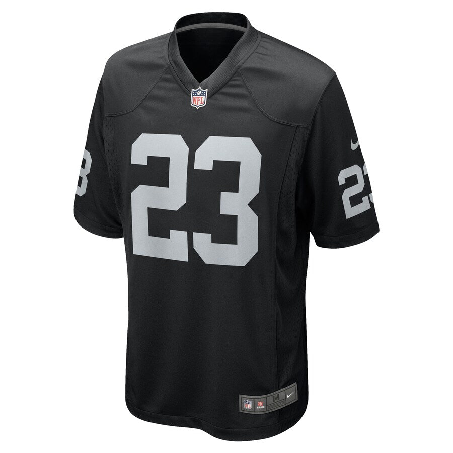 Las Vegas Raiders Devontae Booker NFL jersey front view