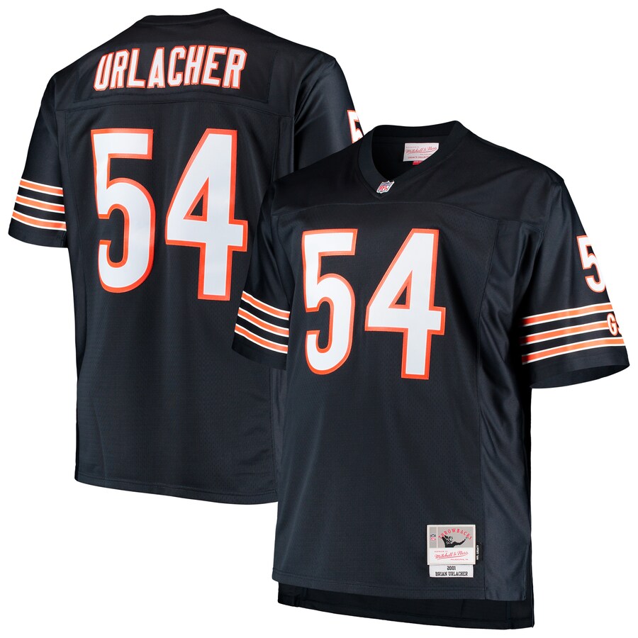 Chicago Bears Brian Urlacher Big Tall NFL jersey front view