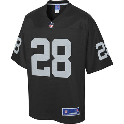 Las Vegas Raiders Josh Jacobs Logo NFL jersey front view