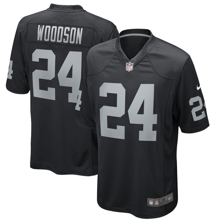 Las Vegas Raiders Charles Woodson NFL jersey front view