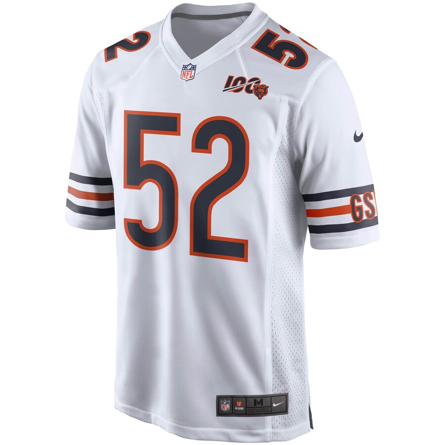 Chicago Bears Khalil Mack 100th Season NFL jersey front view