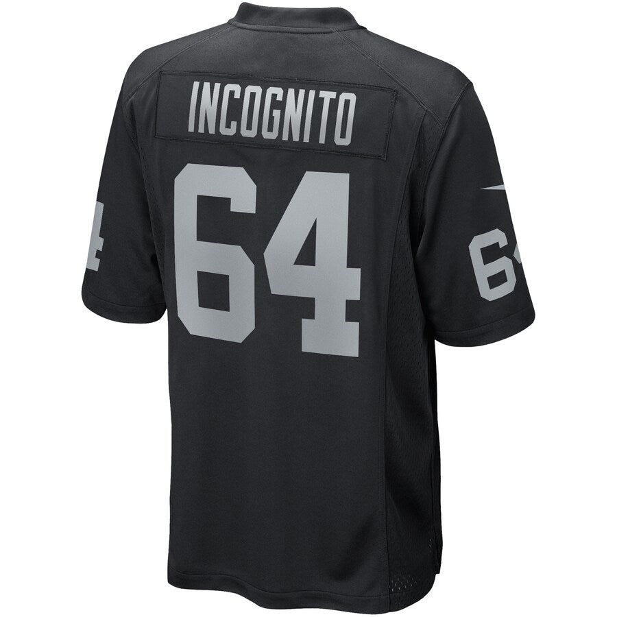 Las Vegas Raiders Richie Incognito NFL jersey front view