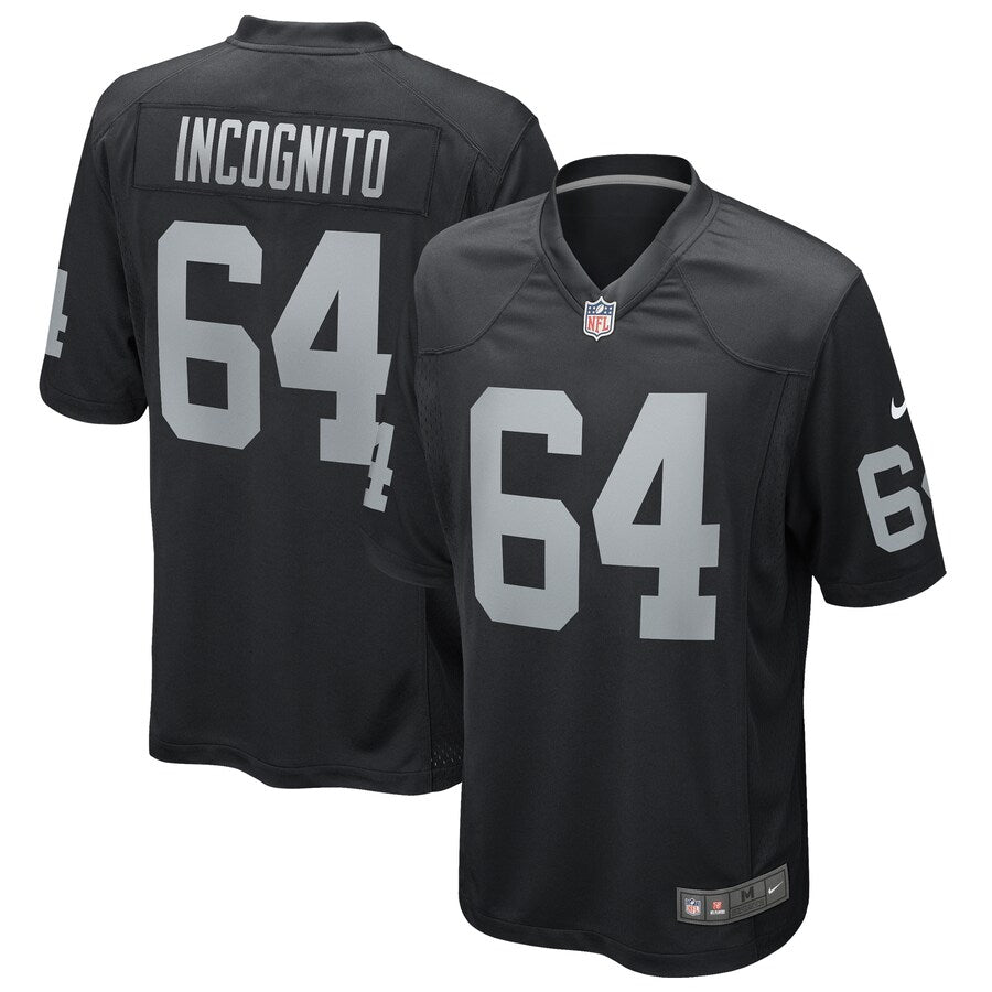 Las Vegas Raiders Richie Incognito NFL jersey front view
