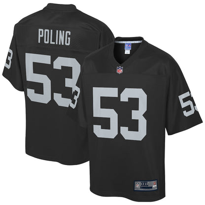 Las Vegas Raiders Quentin Poling Big Tall NFL jersey front view