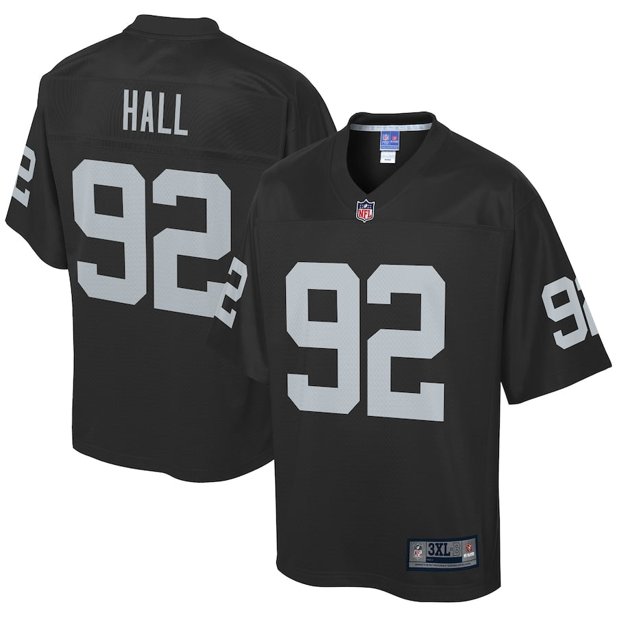 Las Vegas Raiders Pj Hall Big Tall NFL jersey front view