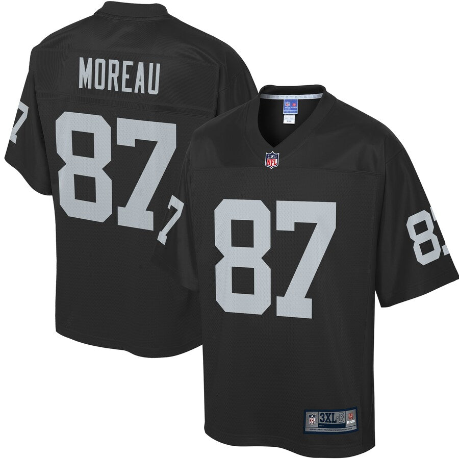 Las Vegas Raiders Foster Moreau Big Tall NFL jersey front view