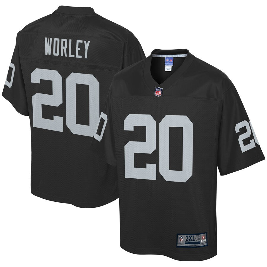 Las Vegas Raiders Daryl Worley Big Tall NFL jersey front view