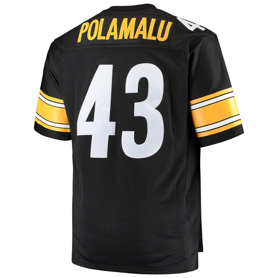 Pittsburgh Steelers Troy Polamalu Big Tall NFL jersey front view