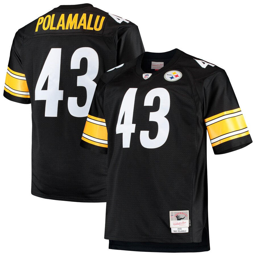 Pittsburgh Steelers Troy Polamalu Big Tall NFL jersey front view